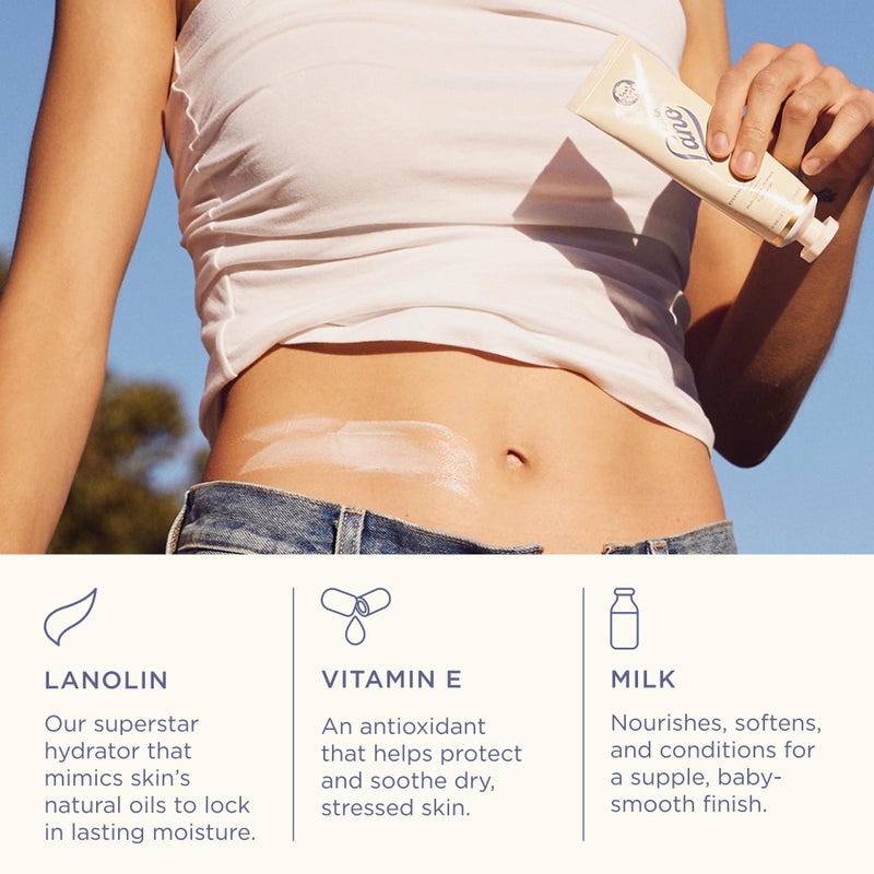 Lanolips Everywhere Cream - Ultra Hydrating Vitamin E & Lanolin Cream Body Lotion & Face Moisturizer for Dry, Cracked Skin - Safe Skin Care & Body Care for Children & Babies (85ml / 2.9oz) - Image 3